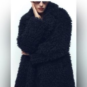 NWT Zara Limited Edited Faux Fur Teddy Coat